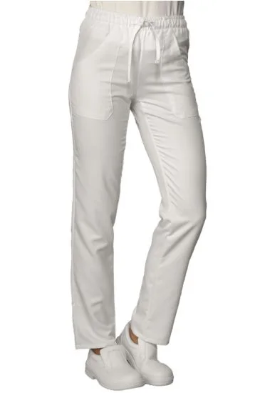 Pantalone con elastico — Bianco