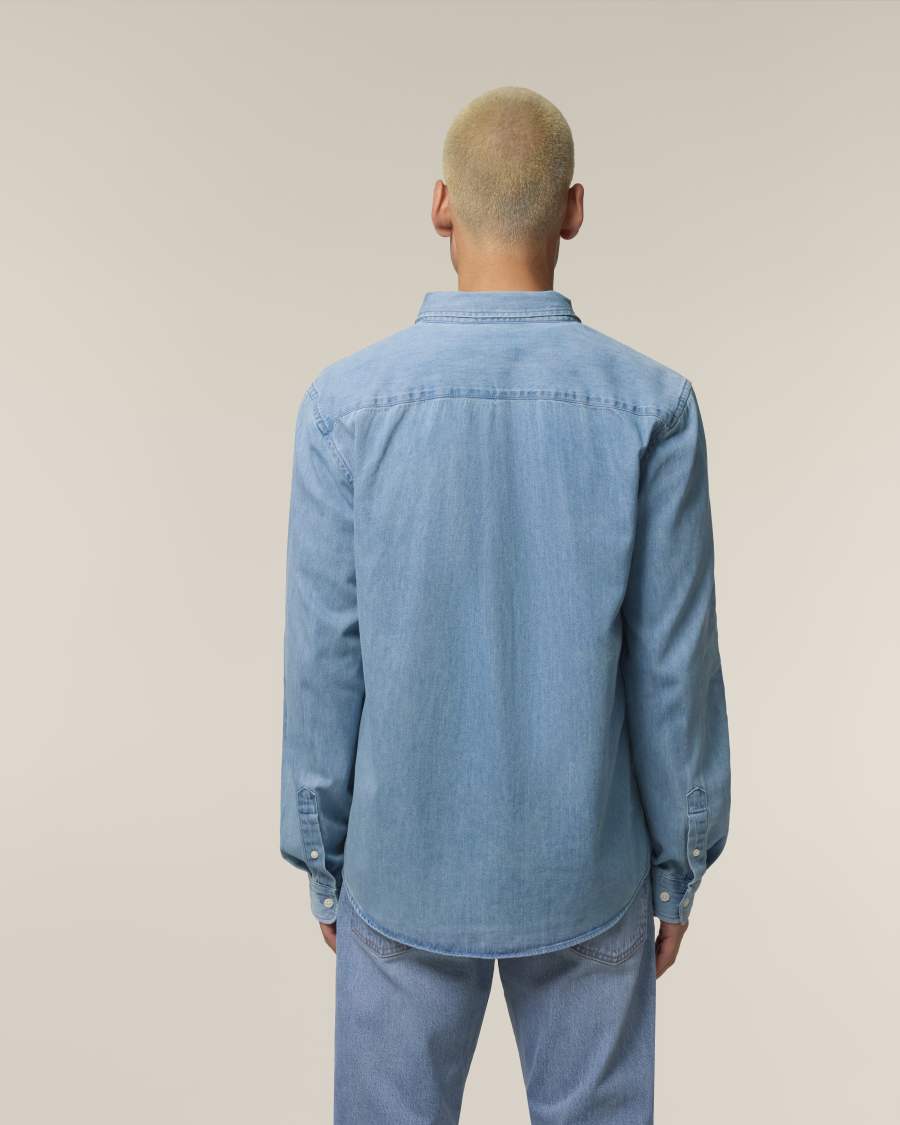 Stanley Denim Shirt — Light Wash