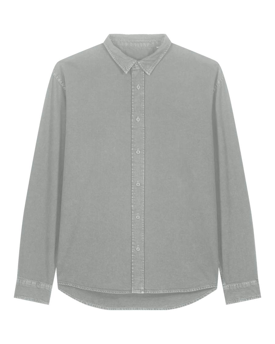 Worker Shirt — G. Dyed Misty Grey